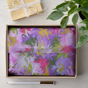 Bouquet of Colors Abstrakt Art Design Seidenpapier