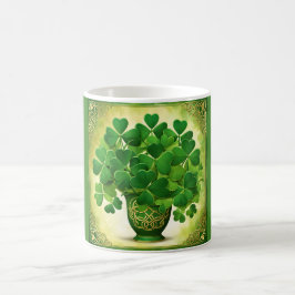Bouquet of Kleeblatts St. Patrick's Day Irish Kaffeetasse