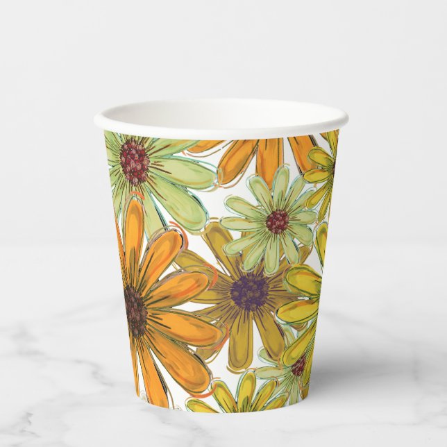 Bouquet-Papiertasse Pappbecher (Vorderseite)