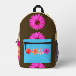 Bouquet-Print-Cut-Sew-Tasche Bedruckter Rucksack
