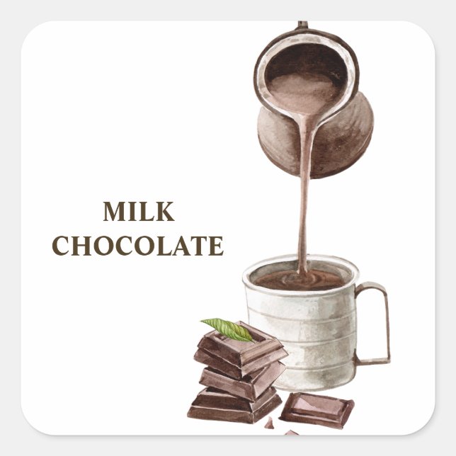 Bouquet-Rahmen Quadratischer Aufkleber (Vorderseite)