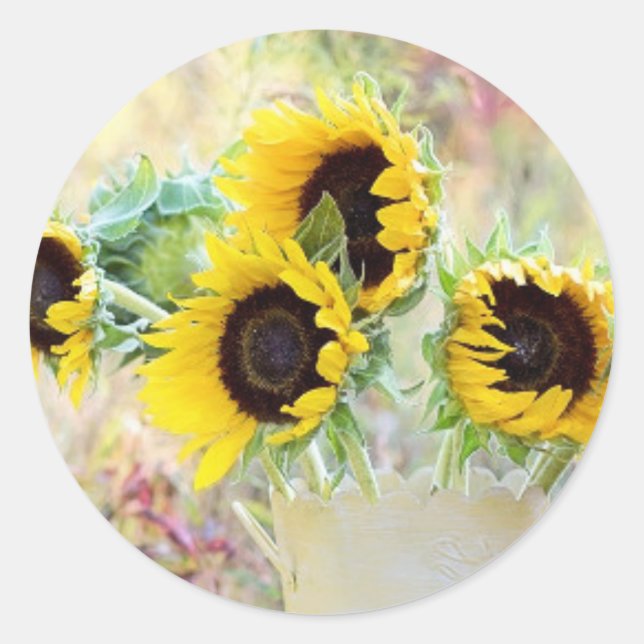 Bouquet Runder Aufkleber (Vorderseite)