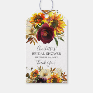 Bouquet Sonnenblumen Brautparty Geschenkanhänger
