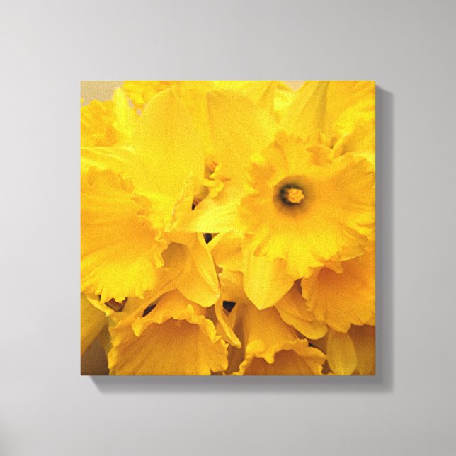 Bouquet von Affodils Leinwanddruck (Vorderseite)