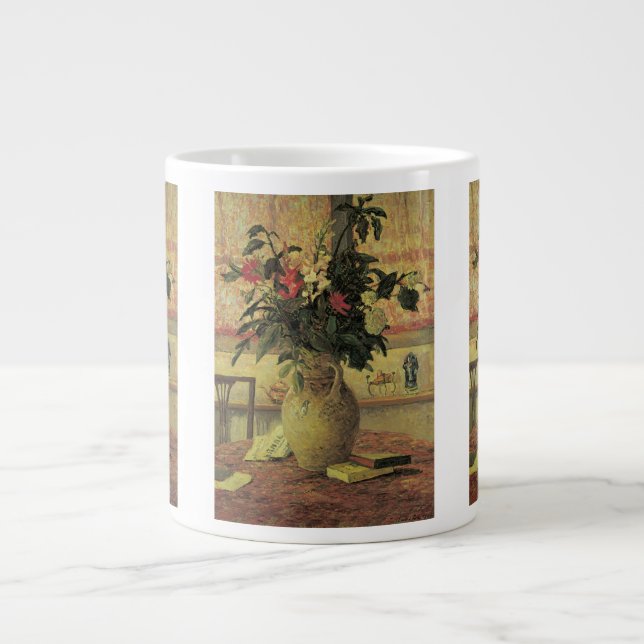 Bouquet von Blume an Window von Maxine Maufra Jumbo-Tasse (Vorderseite)