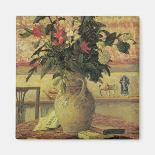 Bouquet von Blume an Window von Maxine Maufra Magnet