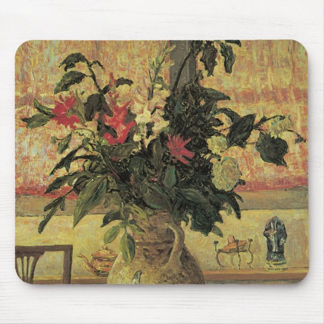 Bouquet von Blume an Window von Maxine Maufra Mousepad (Vorne)