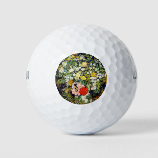 Bouquet von Blume in einer Vase Golfball