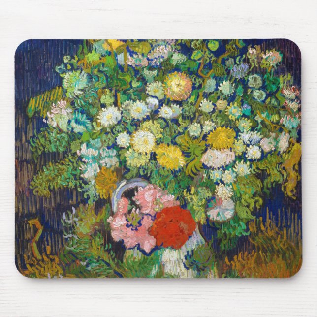 Bouquet von Blume in einer Vase, Van Gogh Mousepad (Vorne)