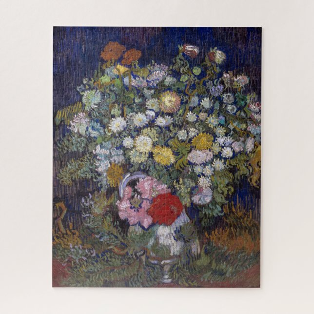 Bouquet von Blume in einer Vase | Van Gogh | Puzzle (Vertikal)