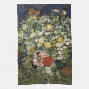 Bouquet von Blume in einer Vase   Vincent Van Gogh Geschirrtuch
