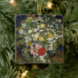 Bouquet von Blume in einer Vase | Vincent van Gogh Keramikornament<br><div class="desc">Bouquet aus Blume in einer Vase (1890) | Original-Kunstwerk des berühmten niederländischen Künstlers Vincent Van Gogh (1853-1890). Das Bild zeigt ein Stillleben mit einem vollen Strauß gemischter Blume in einer Vase. Verwenden Sie die Entwurfstools,  um einen benutzerdefinierten Text hinzuzufügen oder das Bild zu personalisieren.</div>