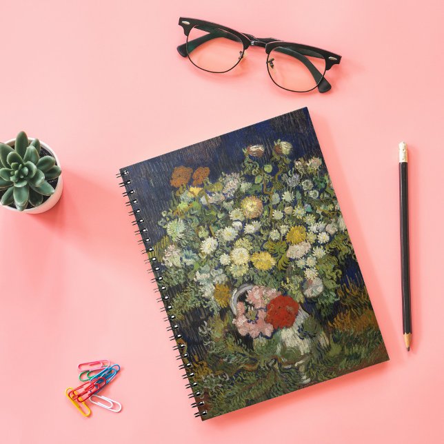 Bouquet von Blume in einer Vase | Vincent van Gogh Notizblock (Von Creator hochgeladen)