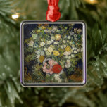 Bouquet von Blume in einer Vase | Vincent van Gogh Ornament Aus Metall<br><div class="desc">Bouquet aus Blume in einer Vase (1890) | Original-Kunstwerk des berühmten niederländischen Künstlers Vincent Van Gogh (1853-1890). Das Bild zeigt ein Stillleben mit einem vollen Strauß gemischter Blume in einer Vase. Verwenden Sie die Entwurfstools,  um einen benutzerdefinierten Text hinzuzufügen oder das Bild zu personalisieren.</div>