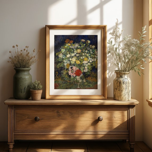 Bouquet von Blume in einer Vase | Vincent van Gogh Poster (Von Creator hochgeladen)