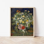 Bouquet von Blume in einer Vase | Vincent Van Gogh Poster<br><div class="desc">Bouquet aus Blume in einer Vase (1890) | Original-Kunstwerk des berühmten niederländischen Künstlers Vincent Van Gogh (1853-1890). Das Bild zeigt ein Stillleben mit einem vollen Strauß gemischter Blume in einer Vase. Verwenden Sie die Entwurfstools,  um einen benutzerdefinierten Text hinzuzufügen oder das Bild zu personalisieren.</div>