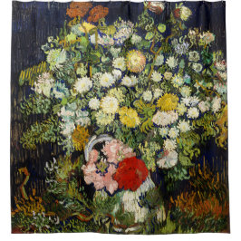 Bouquet von Blume in einer Vase von Vincent Van Go Duschvorhang
