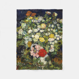 Bouquet von Blume in einer Vase von Vincent Van Go Fleecedecke