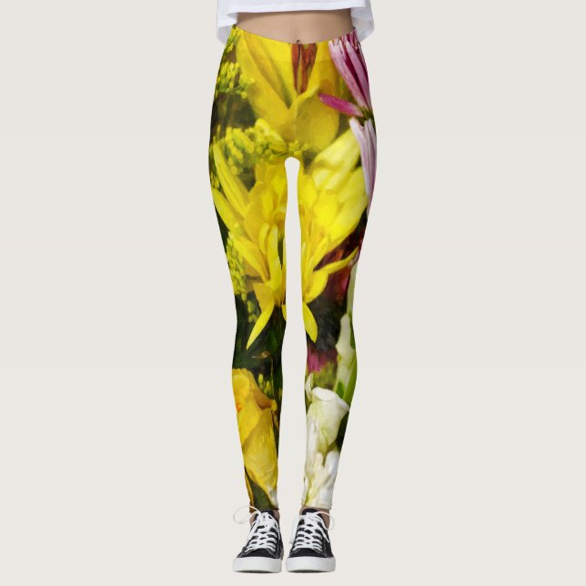 Bouquet von Cheer Painterly Leggings (Vorderseite)