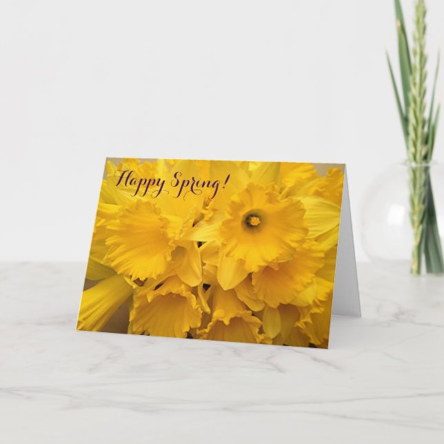 Bouquet von Daffodils Oster Feiertagskarte (Vorderseite)