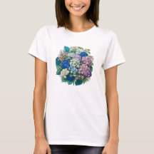 Bouquet von Hydrangeas Pink Blue Tshirt