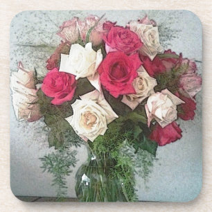 Bouquet von Rose Untersetzer