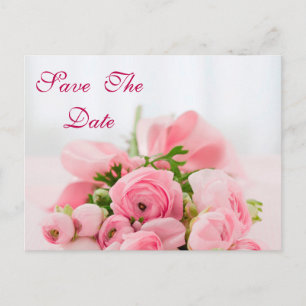 Bouquet von Rosen 80. Geburtstag Save the Date Ankündigungspostkarte