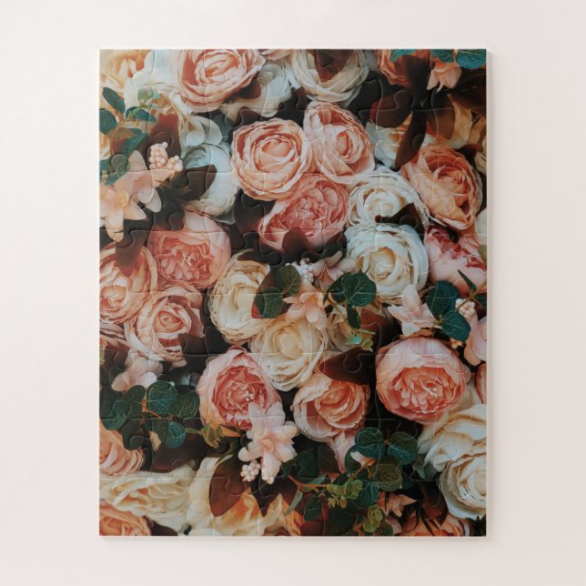 Bouquet von Rosen Puzzle (Vertikal)