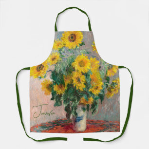 Bouquet von Sonnenblumen von Monet Impressionist A Schürze