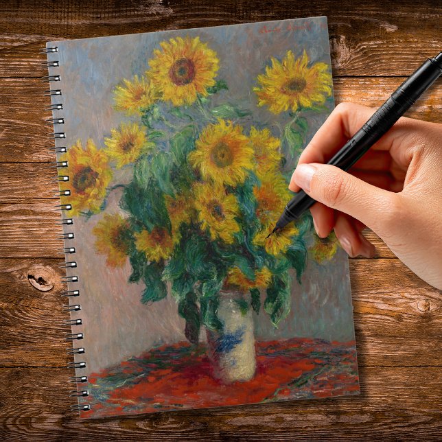 Bouquet von Sunflowers Monet Notizblock (Von Creator hochgeladen)