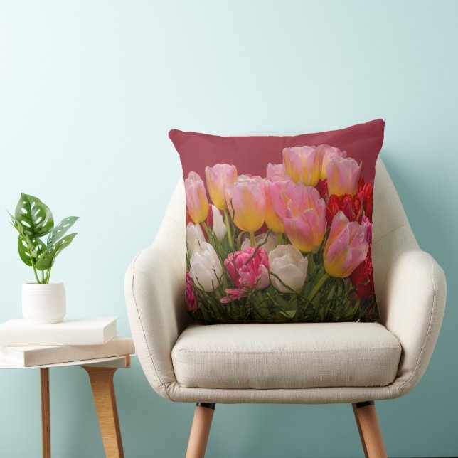 Bouquet von Tulips Kissen (Stuhl )