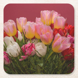 Bouquet von Tulips Rechteckiger Pappuntersetzer