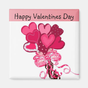 Bouquet von Valentine Hearts Magnet