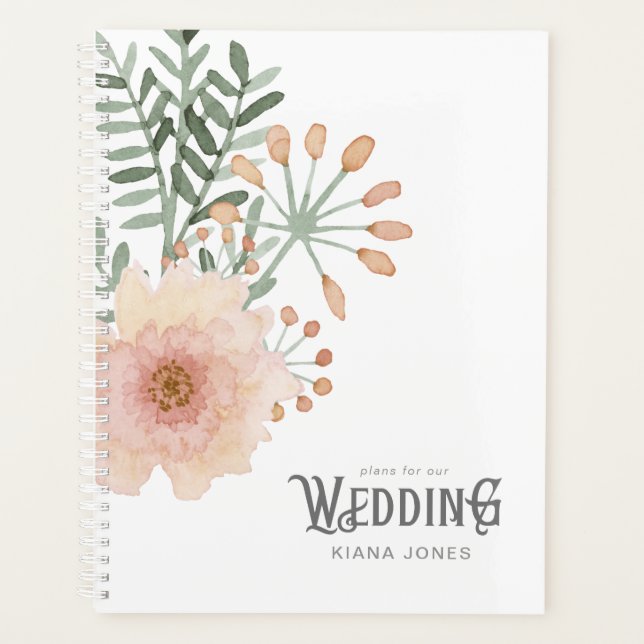 Bouquet Wedding Blush ID654 Planer (Vorderseite)