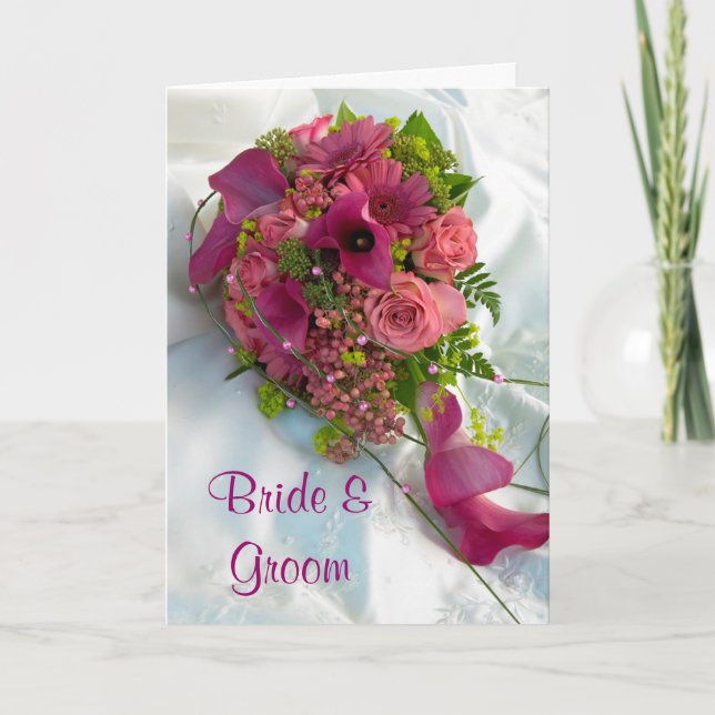 Bouquet Wedding Einladungskarte (Vorderseite)