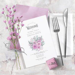 Bouquet Wedding Lilac ID654 Einladung