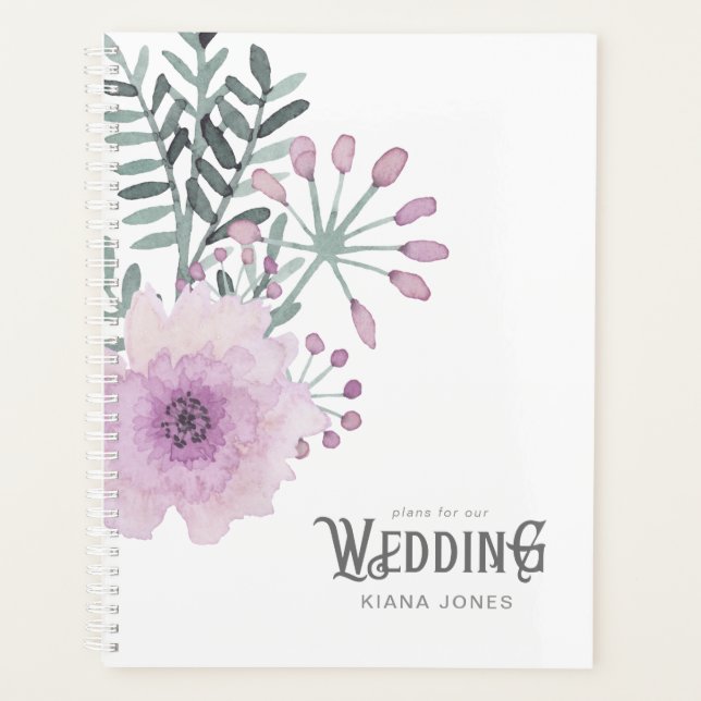 Bouquet Wedding Lilac ID654 Planer (Vorderseite)