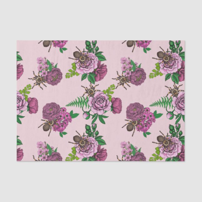 Bouquets und Tarantula Seidenpapier (Vorderseite)