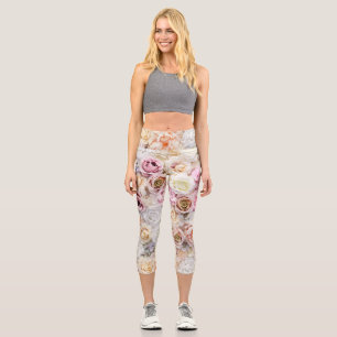 Bouquets von Rose 1 Capri Leggings