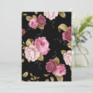 Bouquets von Rose 3 Dankeskarte