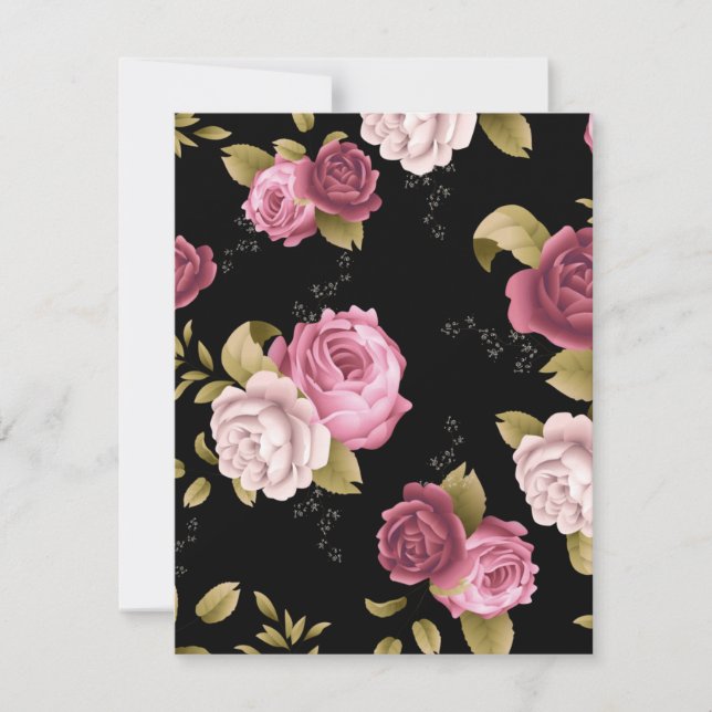 Bouquets von Rose 3 Mitteilungskarte (Vorderseite)