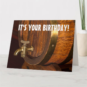 BOURBON BARREL BIRTHDAY BIG CARD KARTE