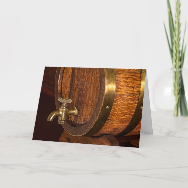 BOURBON BARREL BIRTHDAY CARD KARTE (Vorderseite)