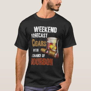 Bourbon Cigar Lover T Shirt Zigarren Raucher Whisk