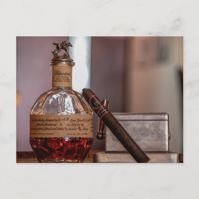 BOURBON & CIGAR Postcard Postkarte (Vorderseite)