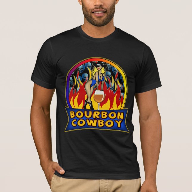 Bourbon-Cowboy-T - Shirt-Geschenke T-Shirt (Vorderseite)