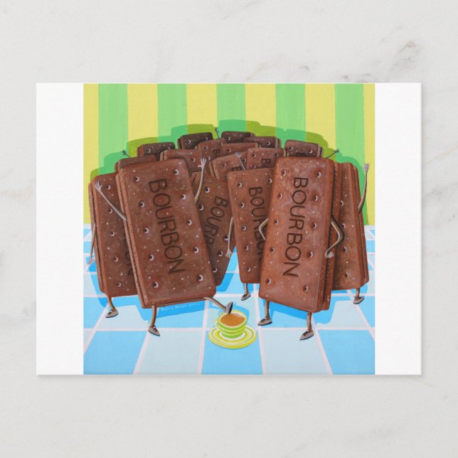 Bourbon Cream Tee Postkarte (Vorderseite)