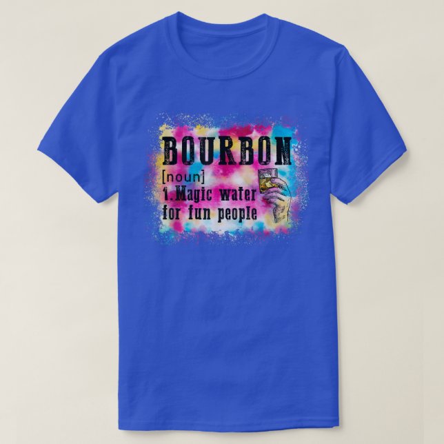 Bourbon definiert magisches Wasser für Spaß Mensch T-Shirt (Design vorne)