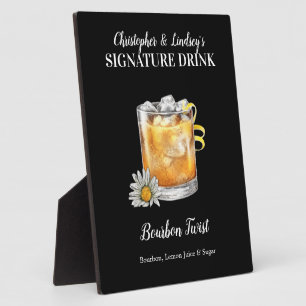 Bourbon Getränk • PERSONALISIERE diesen Signature Fotoplatte
