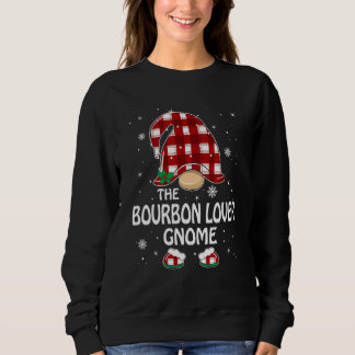 Bourbon-Gnom-Buffalo-Kariert-Passende-Familien-Wei Sweatshirt